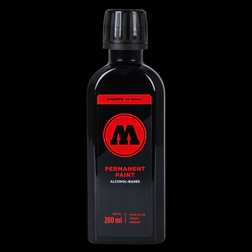 Molotow Permanent Paint Alcohol Refill 200ml Signal Black