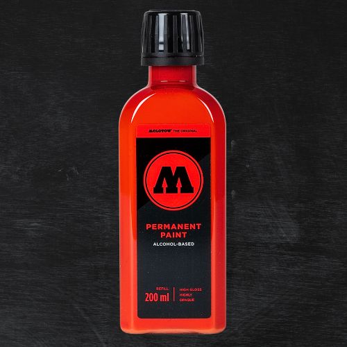 Molotow Permanent Paint Alcohol Refill 200ml Traffic Red
