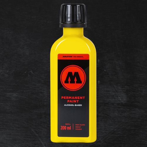 Molotow Permanent Paint Alcohol Refill 200ml Zink Yellow