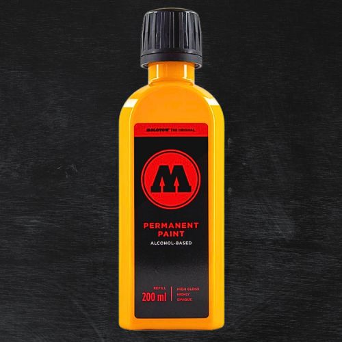 Molotow Permanent Paint Alcohol Refill 200ml Melon Yellow