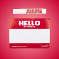 Montana "Hello my name is...“ Sticker Packs Red 100 unidades