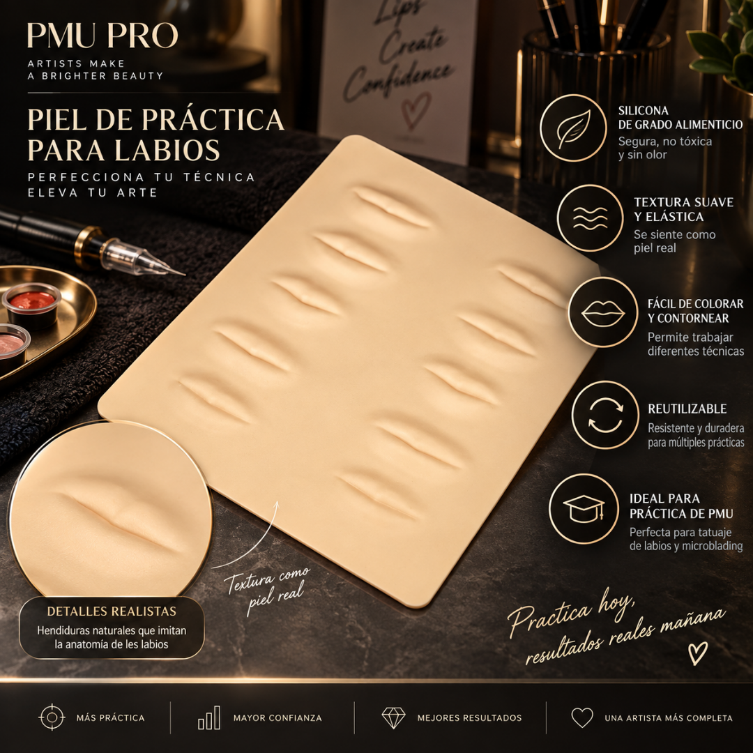 Piel Sintética Labios 3D 2mm