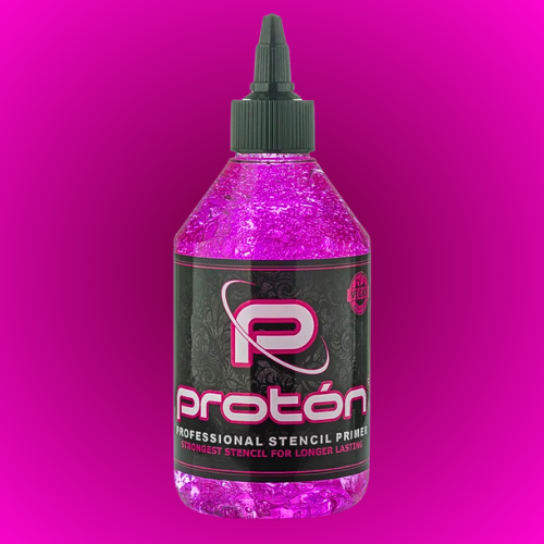 Estêncil de próton rosa