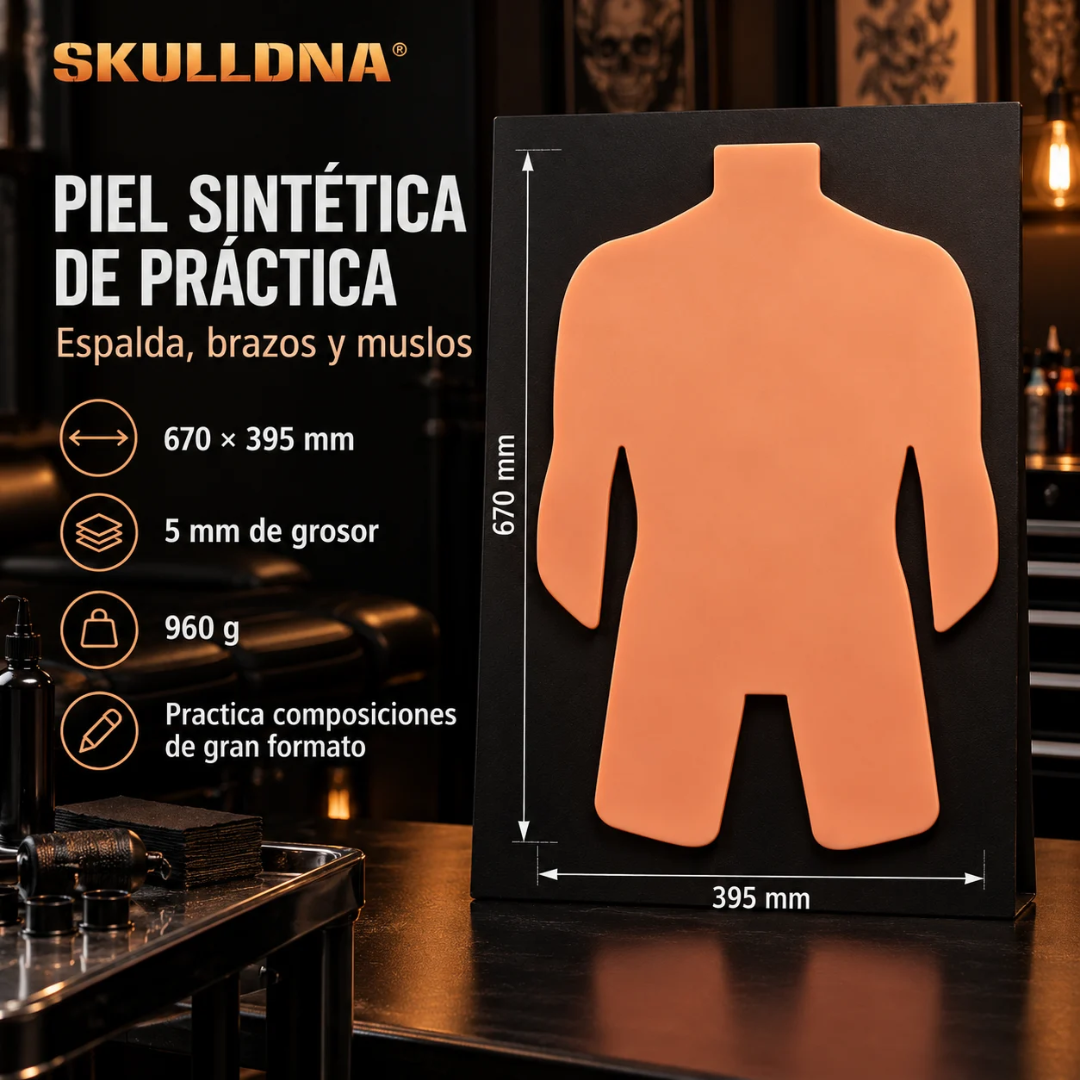 SkullDNA Piel Sintética Espalda completa con Brazo y Muslo