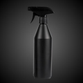 Spray de plástico preto
