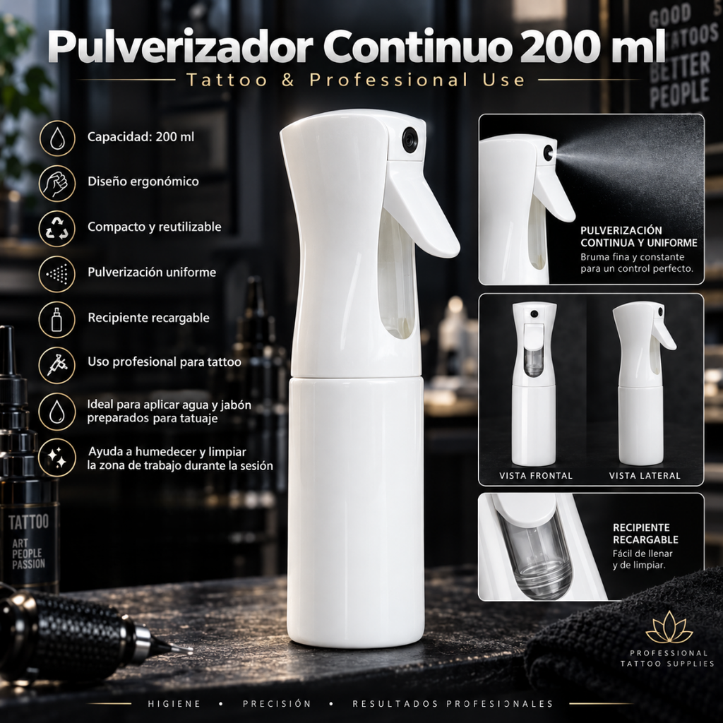 Spray Pulverizador Continuo White  200ml