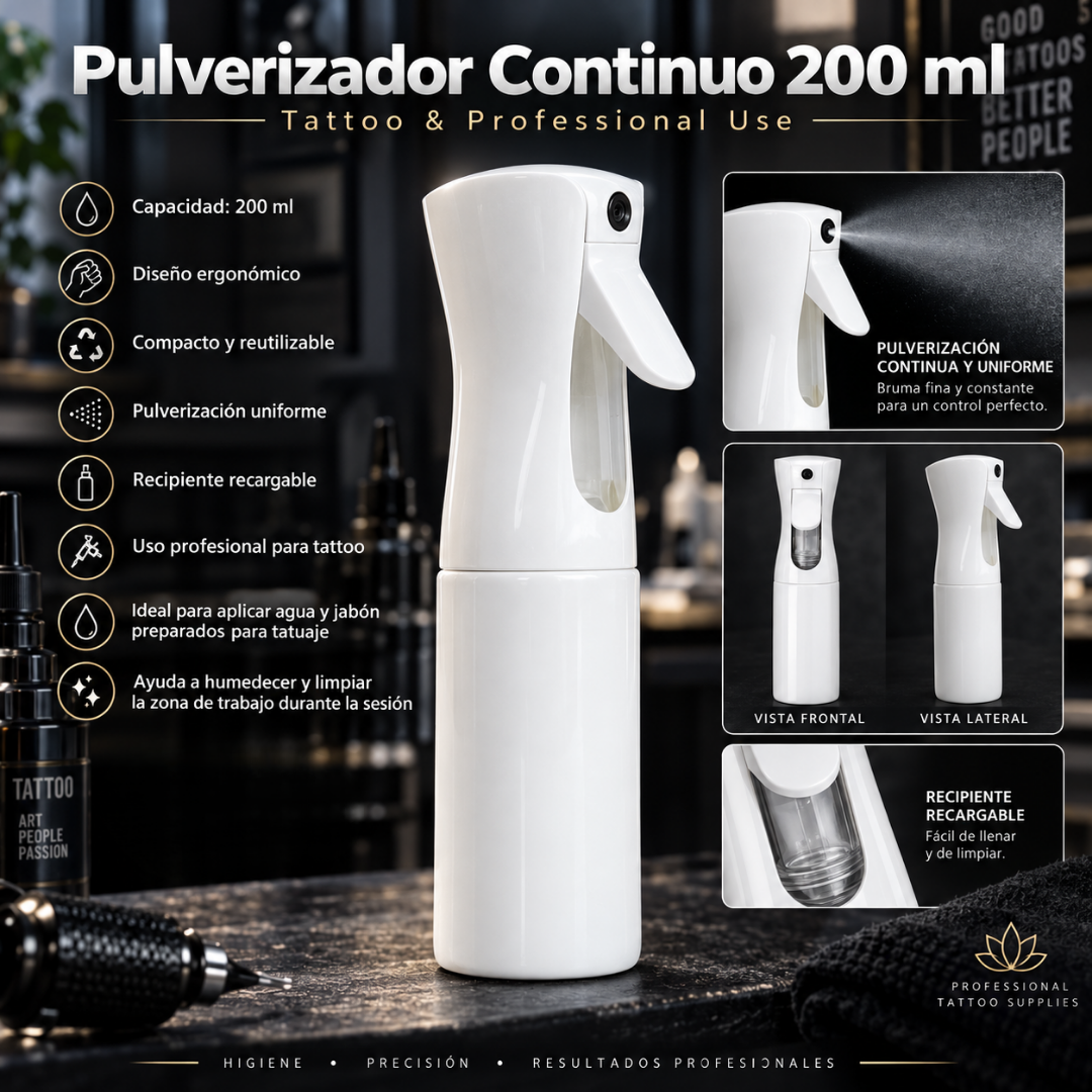 Spray Pulverizador Continuo White  200ml