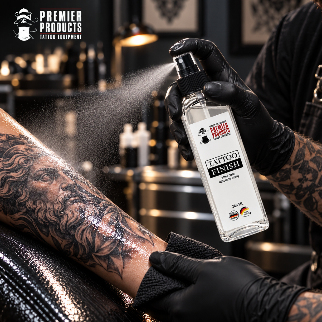 Produtos de acabamento de tatuagens Premiere