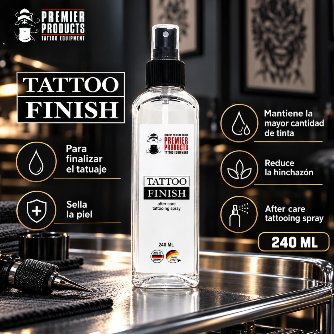 Produtos de acabamento de tatuagens Premiere