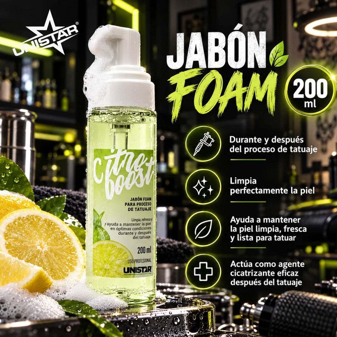 Sabonete Espuma Unistar Citro Boost 200ml