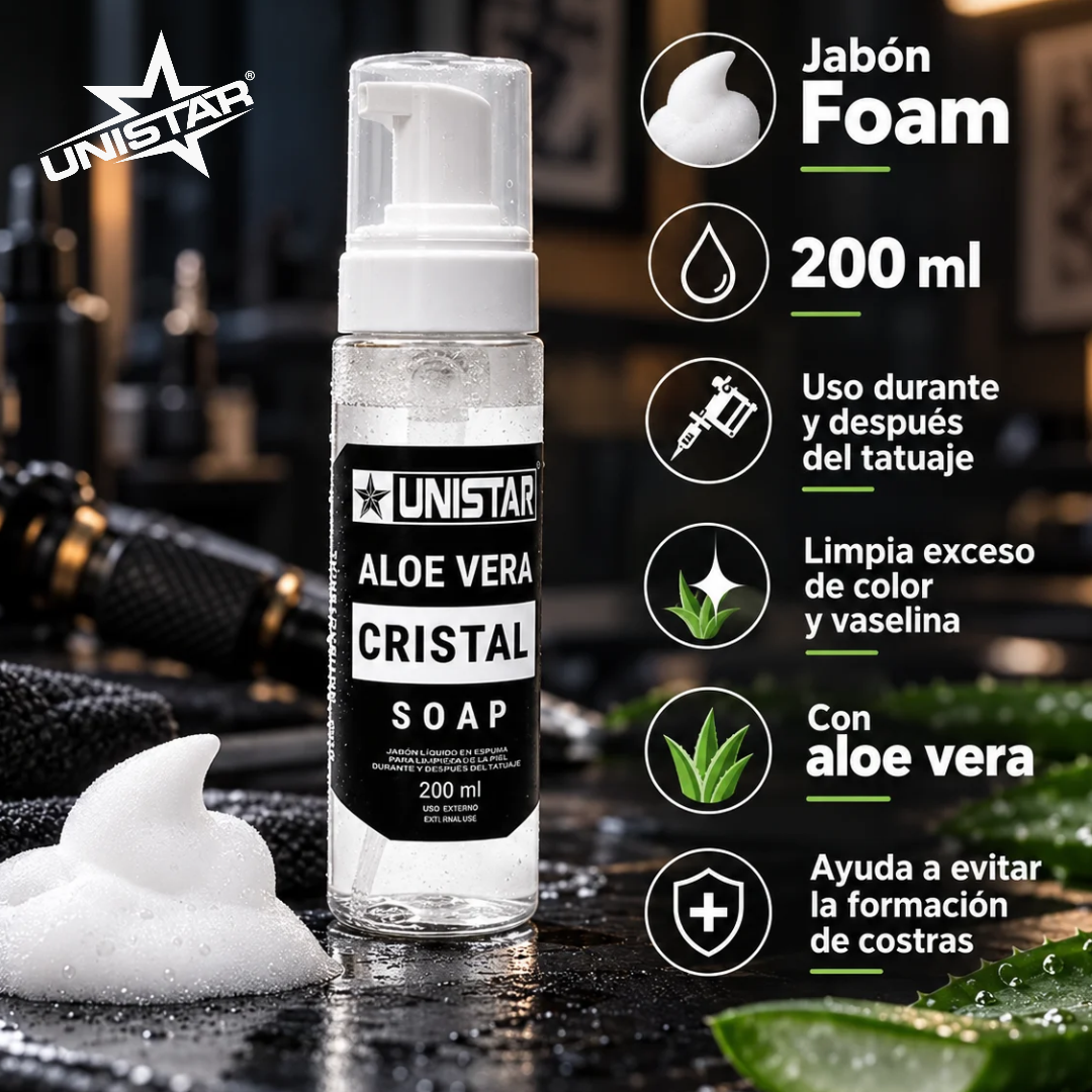 Sabonete Espuma Unistar Cristal 200ml