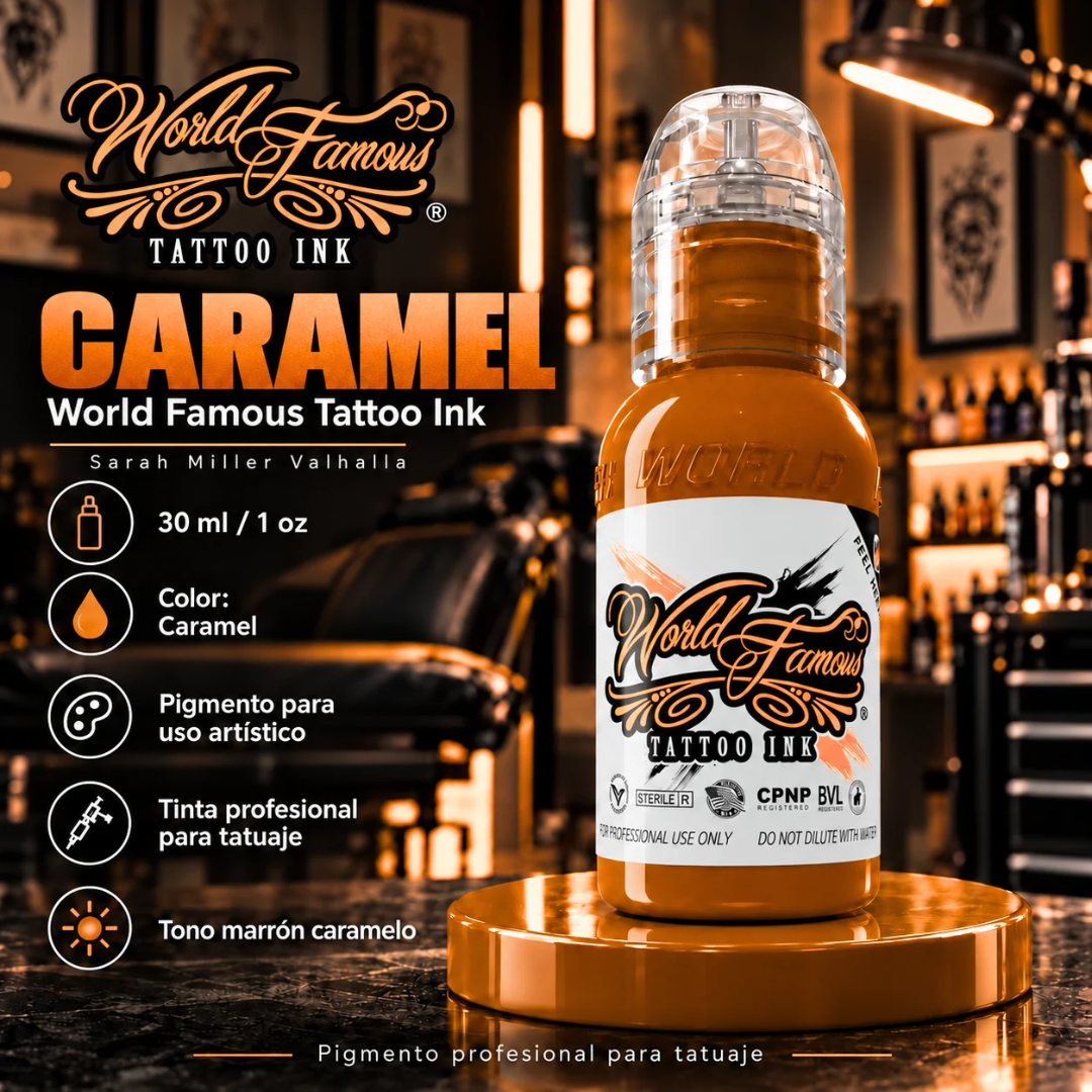 World Famous Ink Caramel 1oz