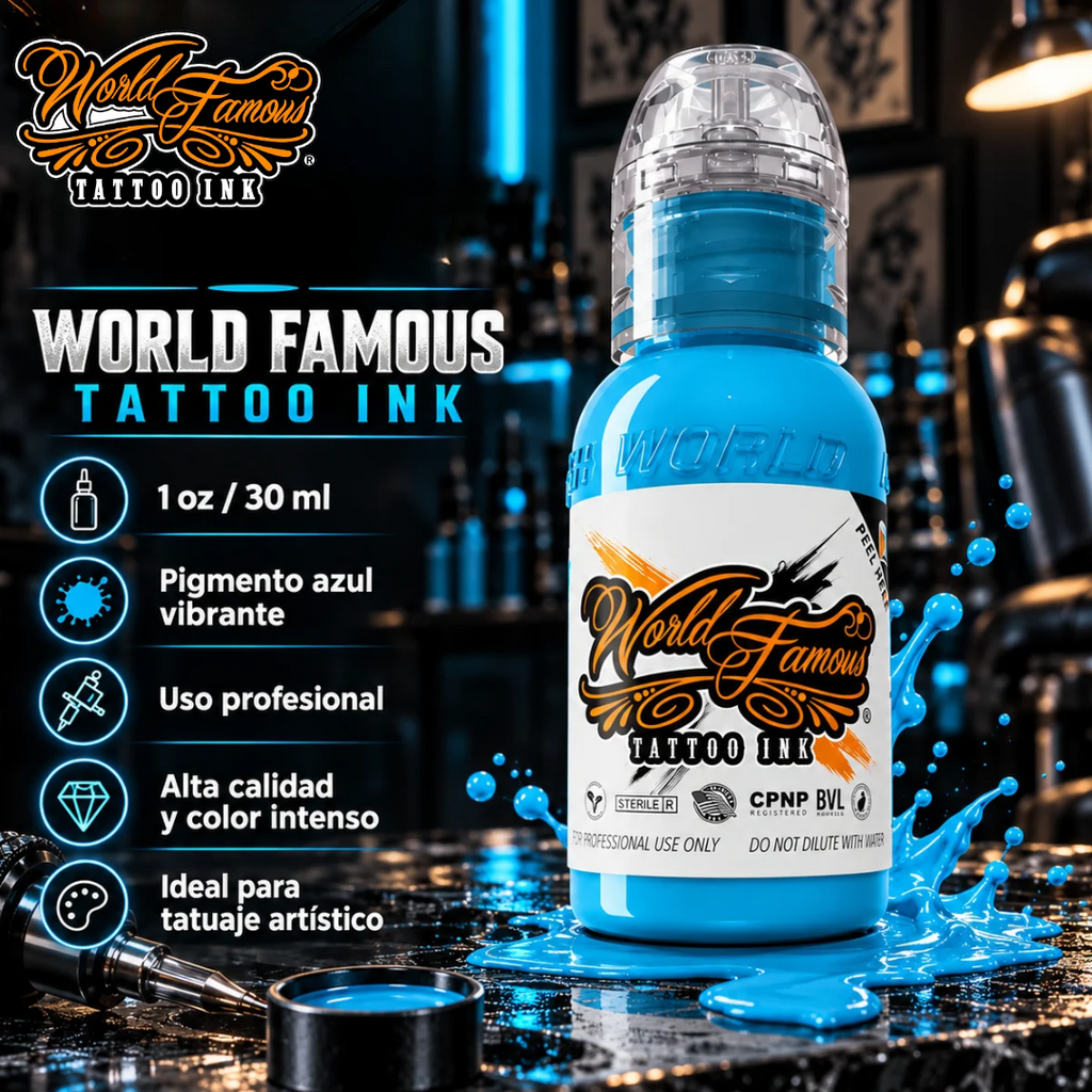 World Famous Ink Einstein Blue 1oz