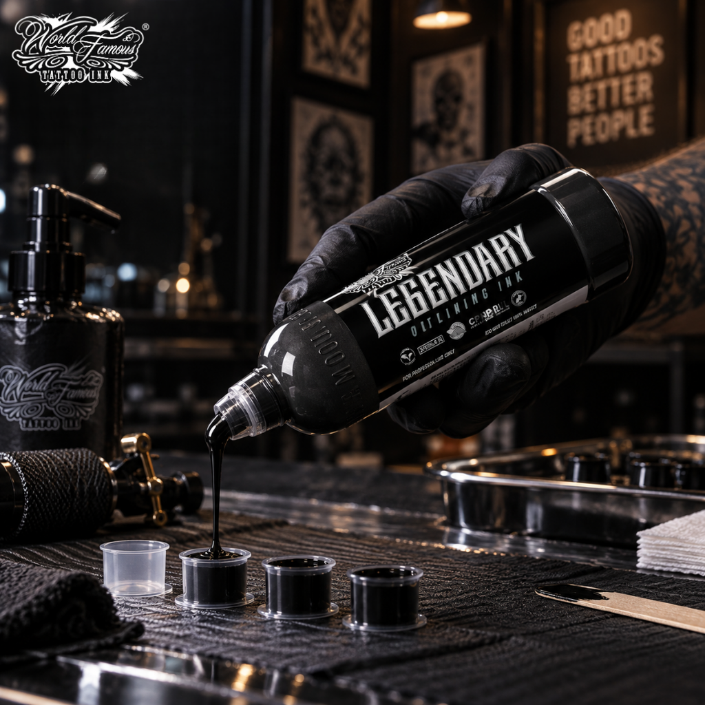 World Famous Ink Legendary Blk Outlining 240ml