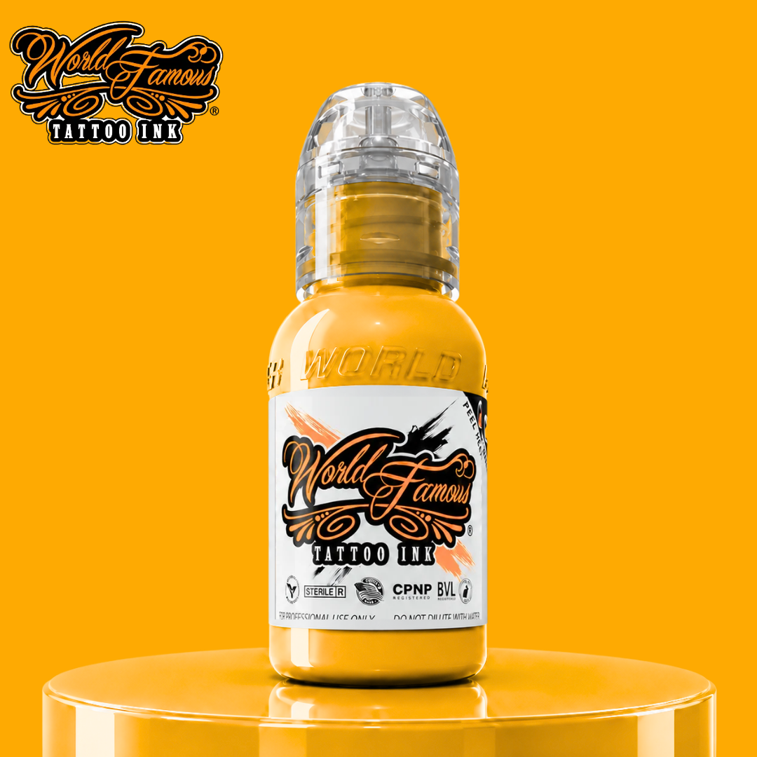 World Famous Ink Michaelangelo Yellow 1oz