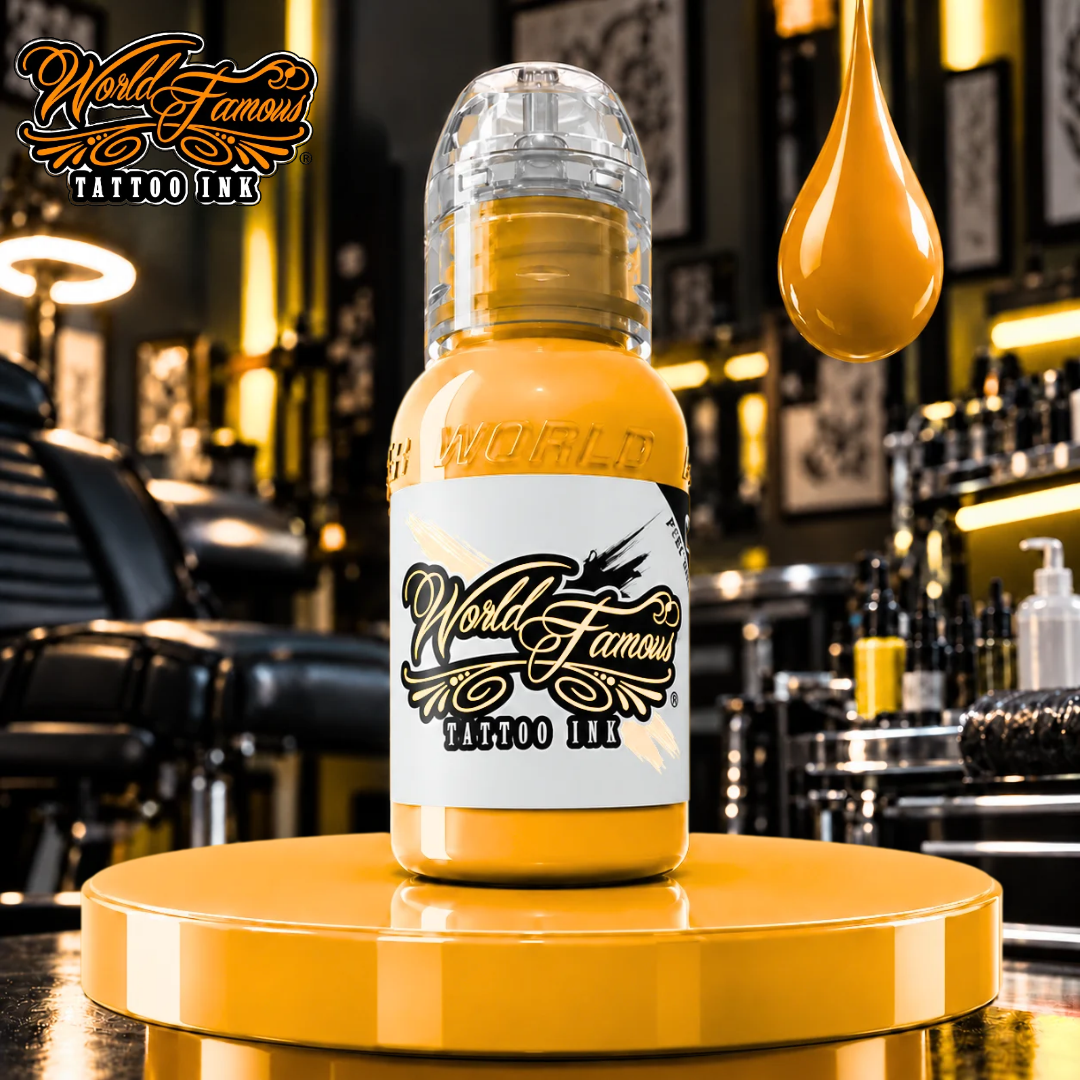 World Famous Ink Michaelangelo Yellow 1oz