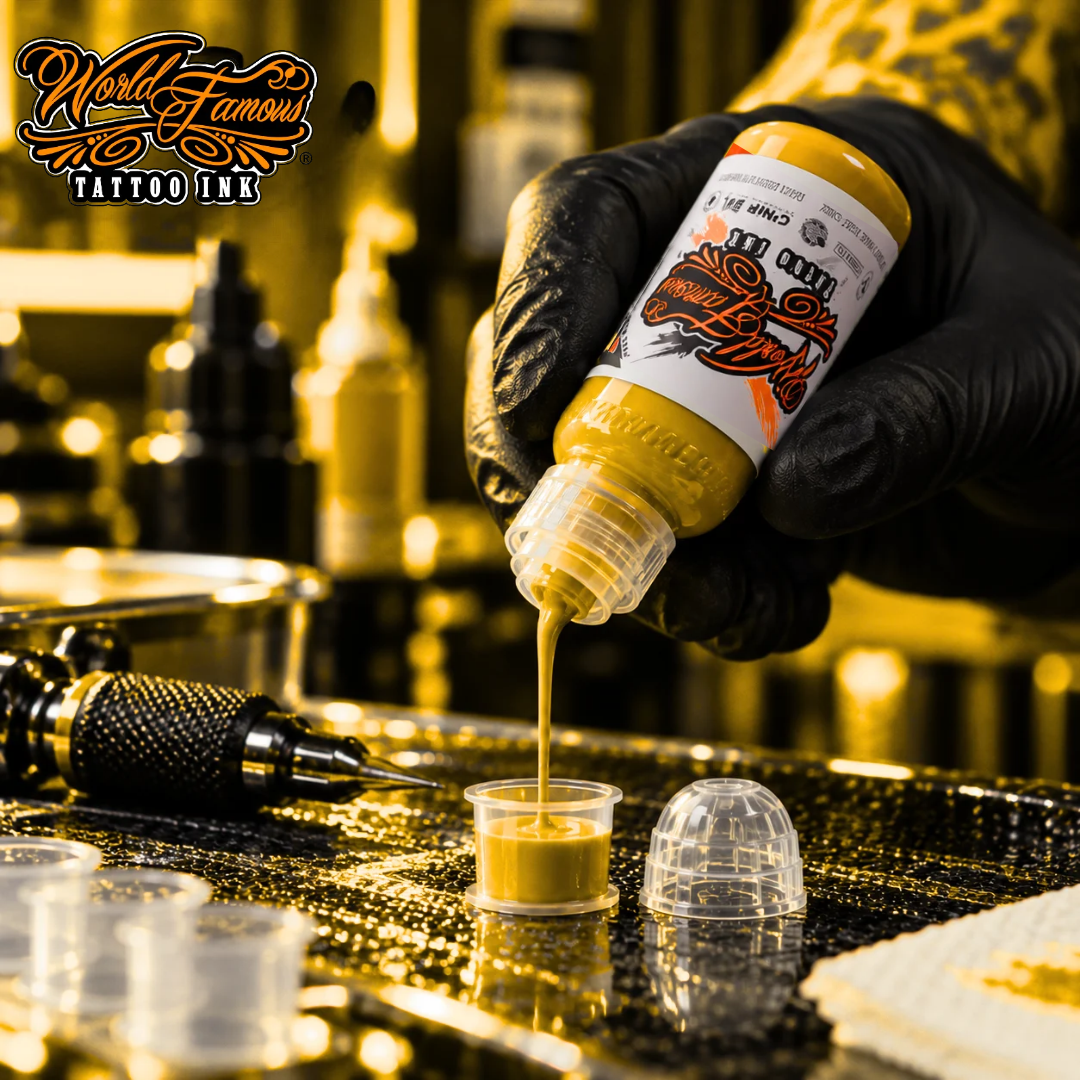 World Famous Ink Michaelangelo Yellow 1oz