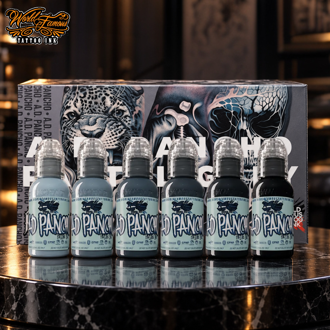 World Famous Ink Pancho Pastel Grey Set 1oz