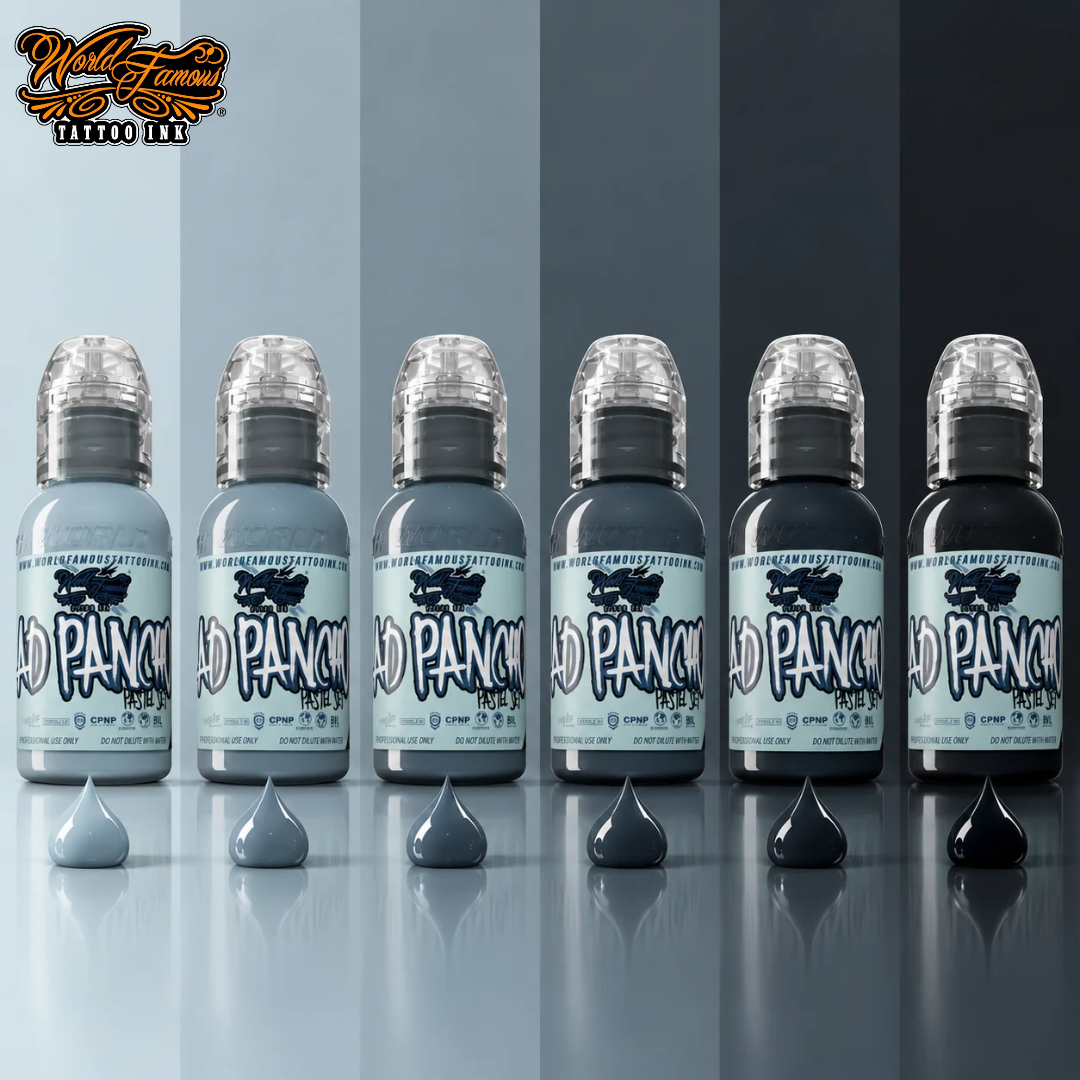 World Famous Ink Pancho Pastel Grey Set 1oz