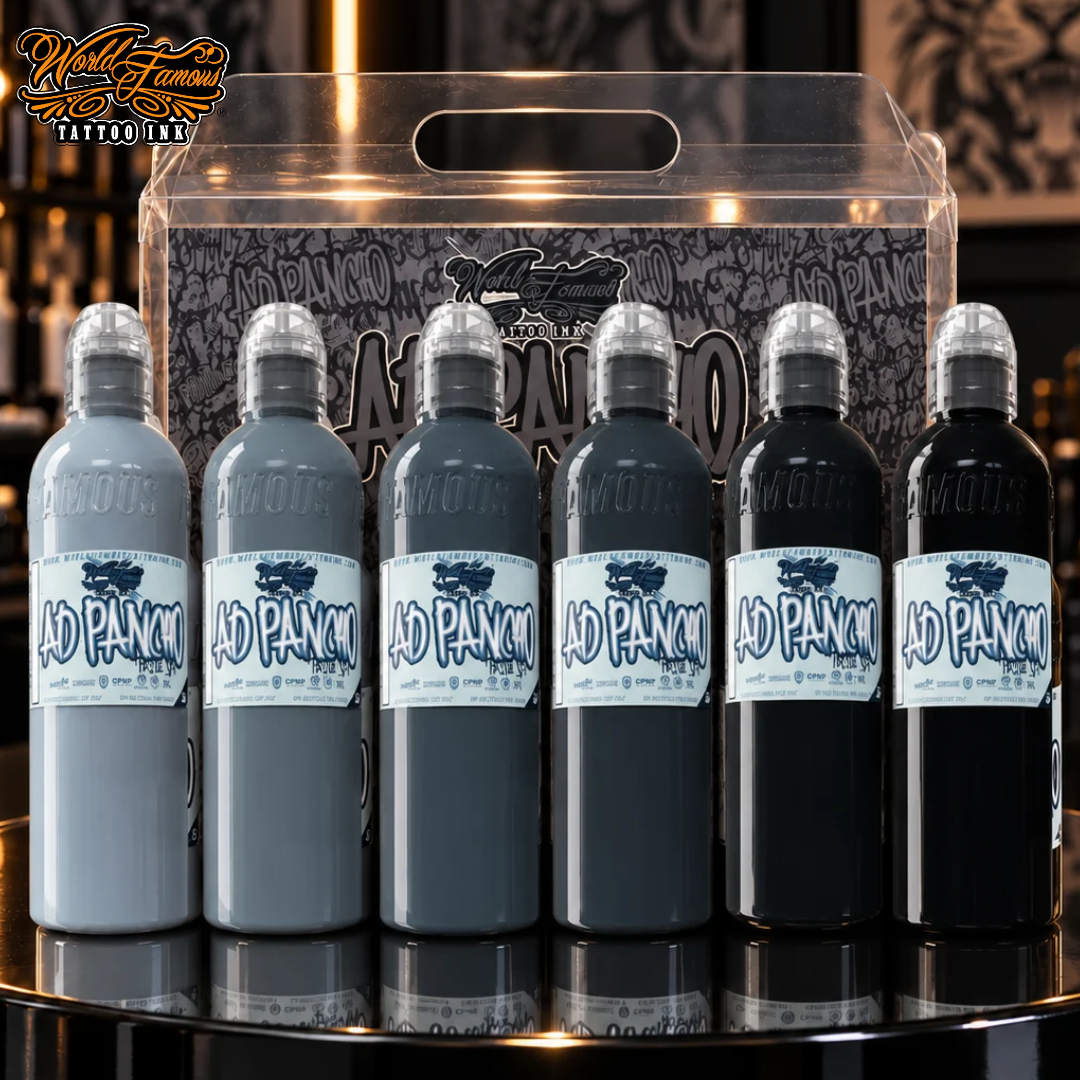 World Famous Ink Pancho Pastel Grey Set 4oz