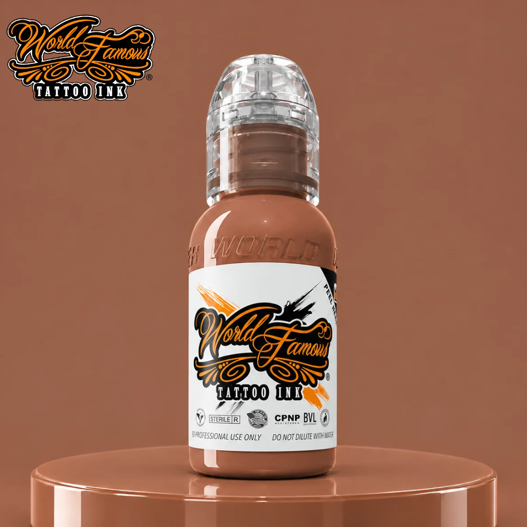 World Famous Ink Pink Ribbon Tan Peach 1oz