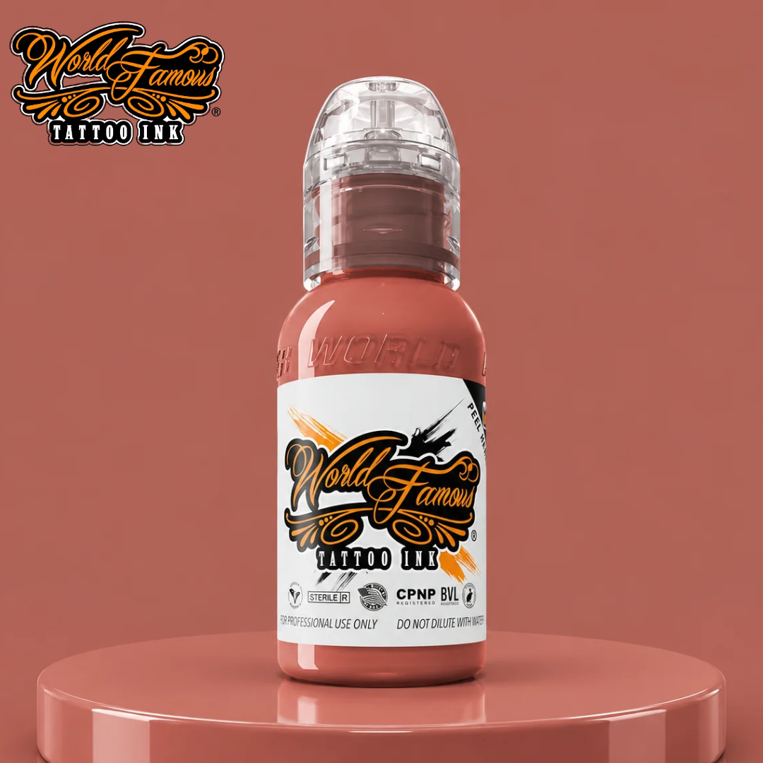 World Famous Ink Pink Ribbon Warm Peach 1oz