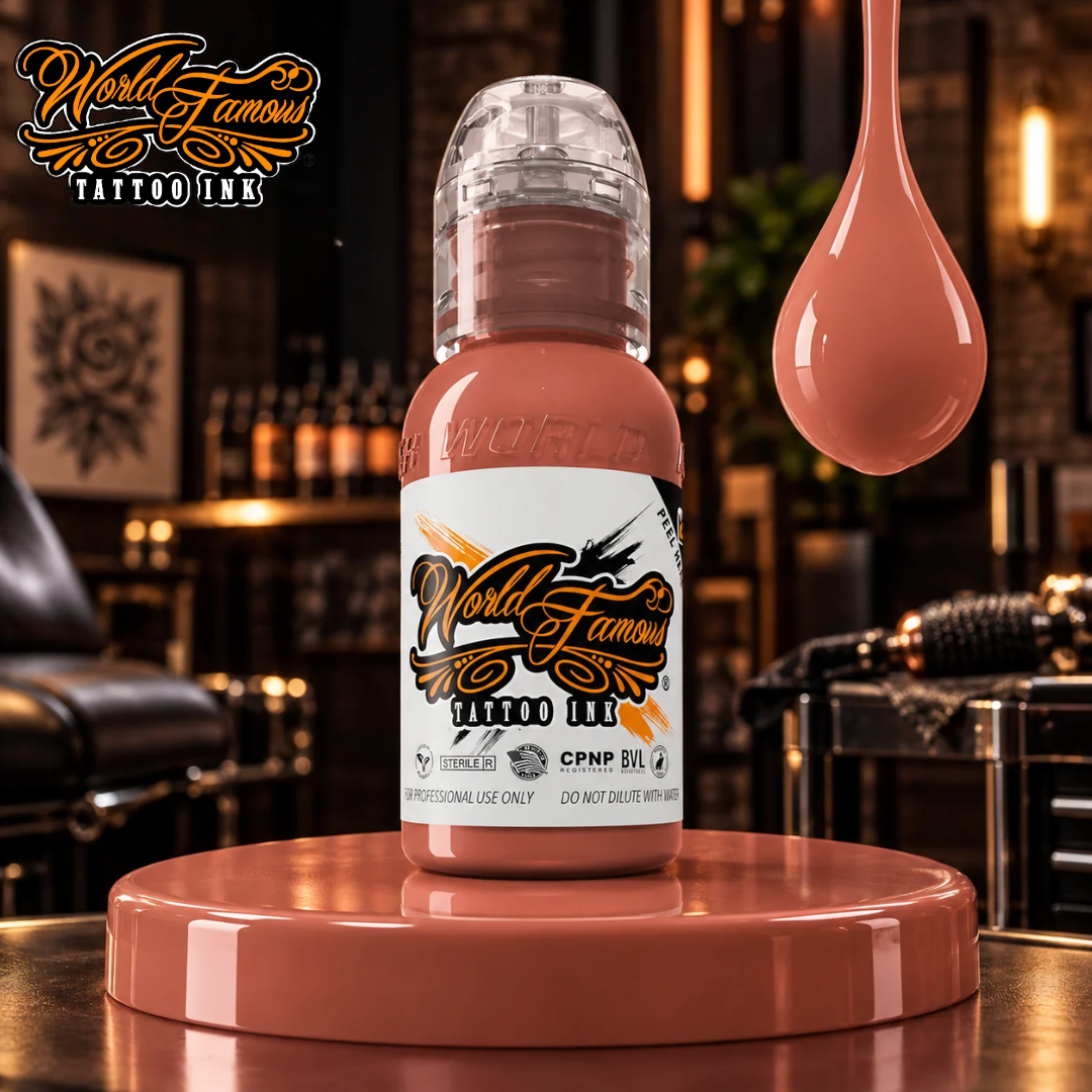 World Famous Ink Pink Ribbon Warm Peach 1oz