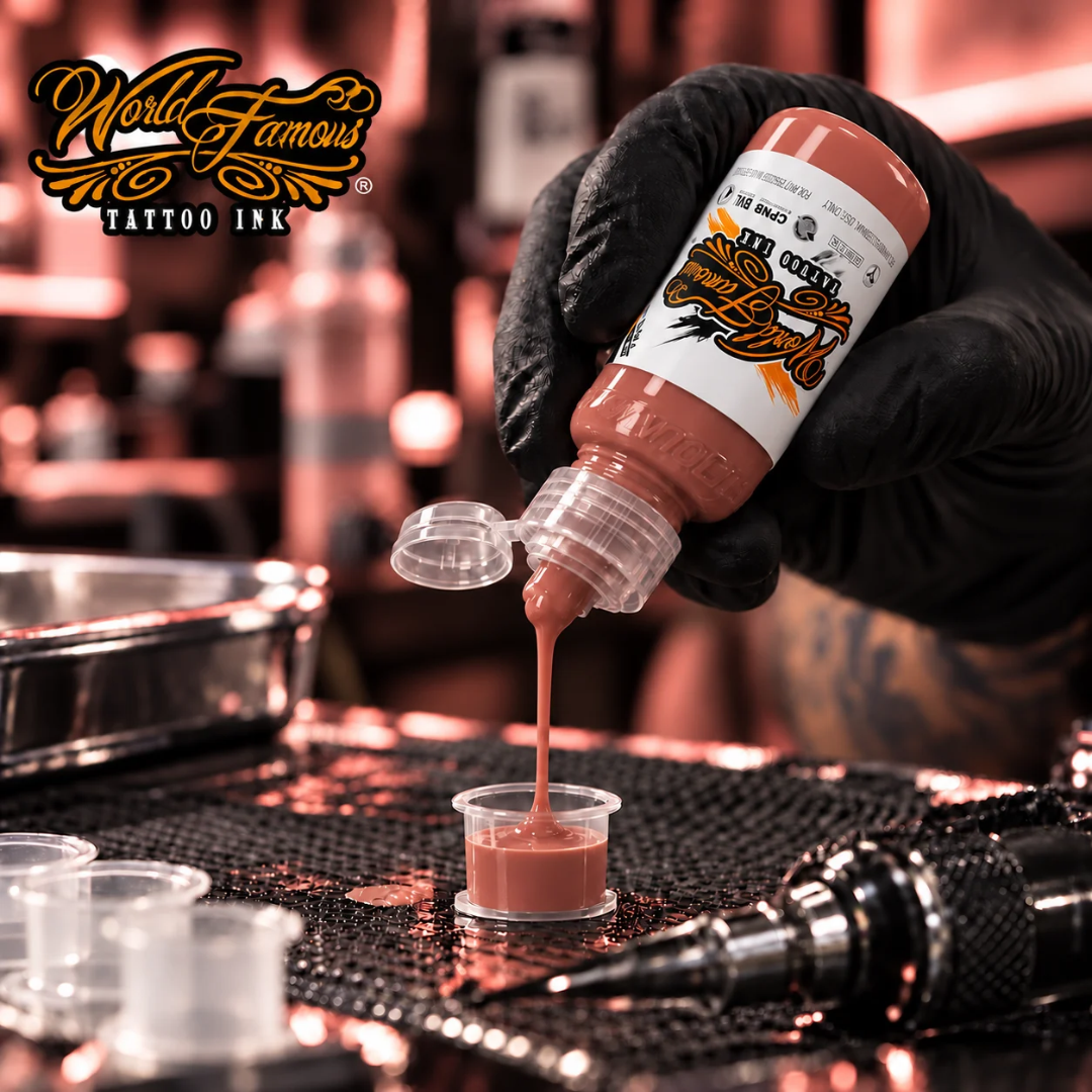 World Famous Ink Pink Ribbon Warm Peach 1oz