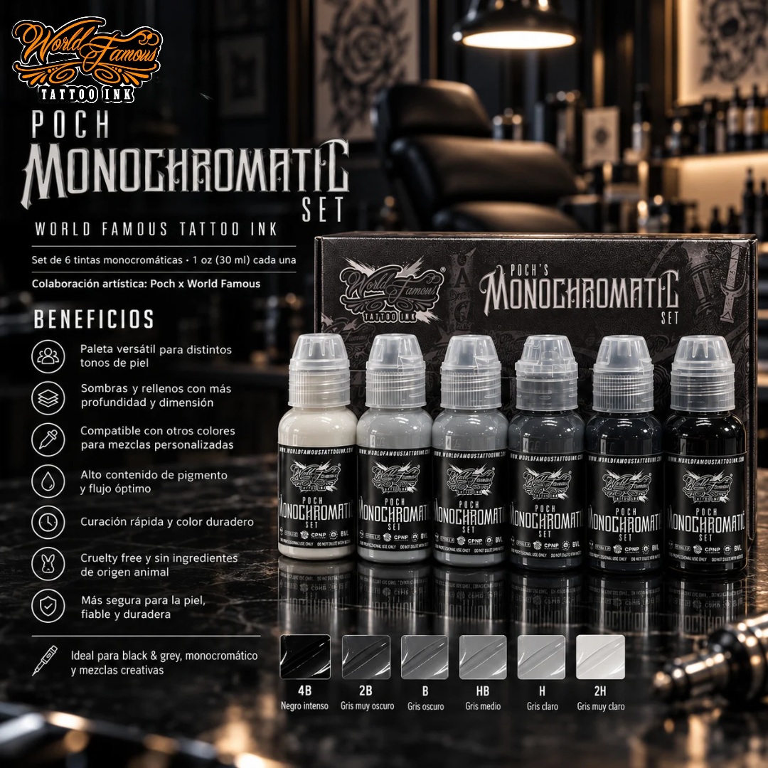 World Famous Ink Poch Monochromatic Set 1oz