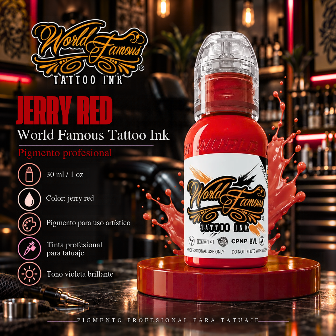 World Famous Ink Sailor Jerry Red 1oz