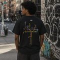 T-shirt com mapa do metro de Valência (também conhecida por Perigo)