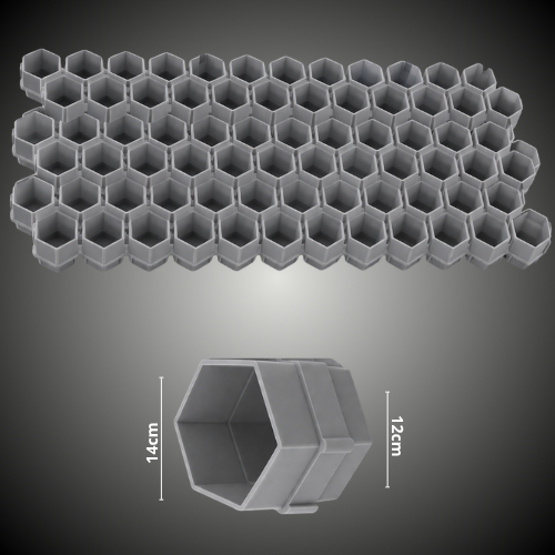 Chapéus de Colmeia Cinzentos