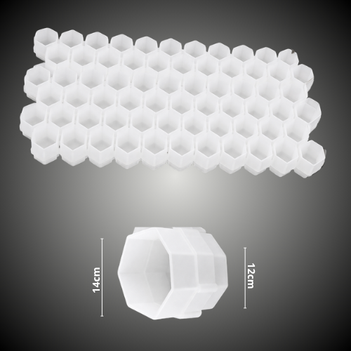 Tampas de colmeia transparentes