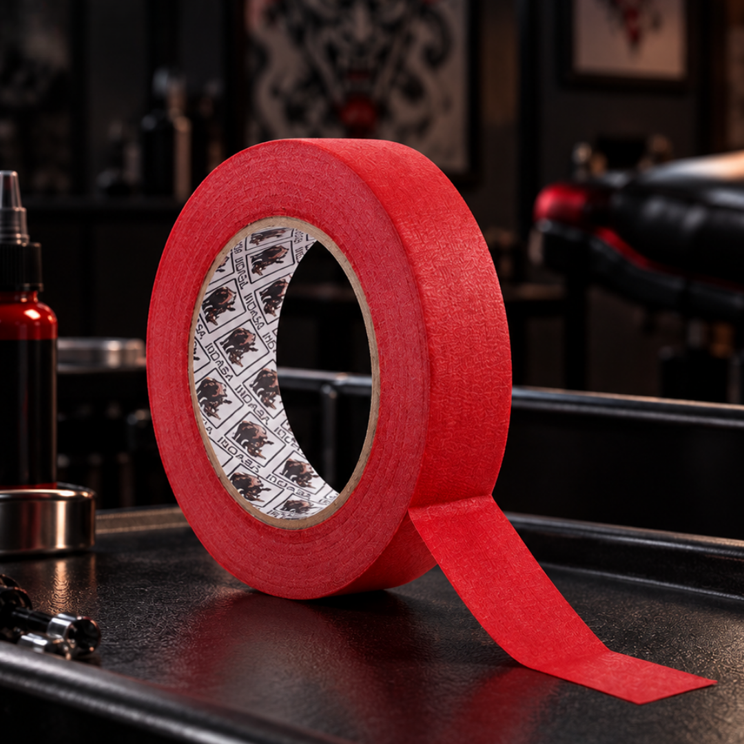 Cinta de Papel Papirio Rojo 2,5cm x 50m