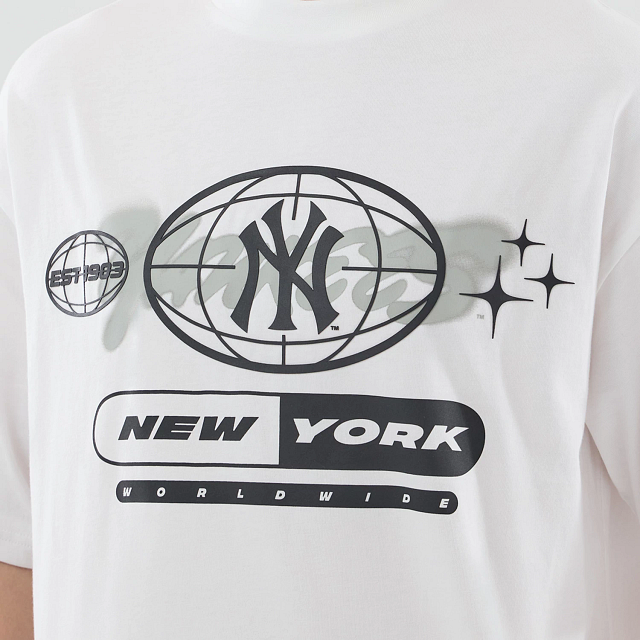 Camiseta Mlb Logo Grphc Os Tee Neyyan  Whi Talla L