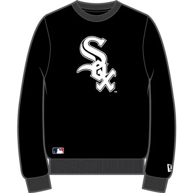 Sudadera New Era Nos MLB Regular Crew Neck Chiwhi  Blkwhi Talla S