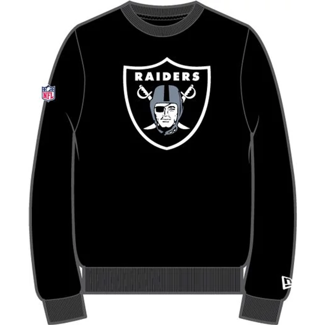 Sudadera  New Era Nos NFL Crew Neck Lasrai  Blk Talla L