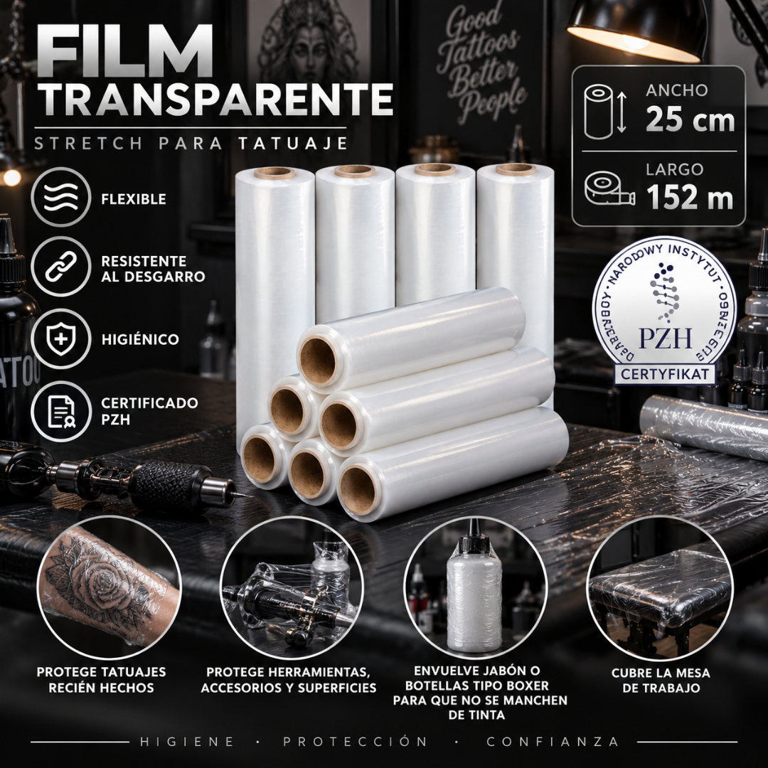 Rollo Film Transparente 25cm X 152m