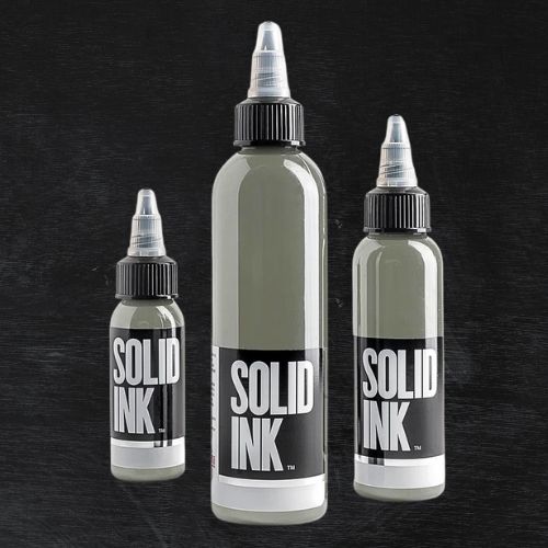 Solid Ink Art Deco French Grey