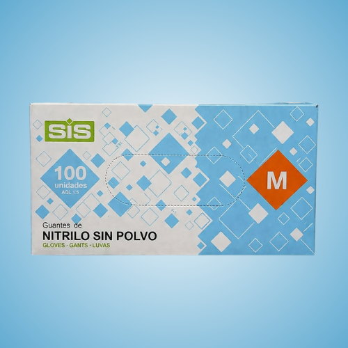 Guantes Nitrilo Azules Talla L
