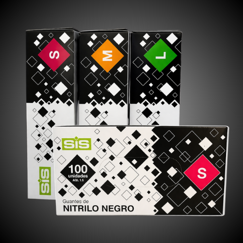 Guantes Nitrilo Negro