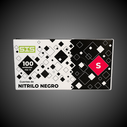 Guantes Nitrilo Negro Talla S