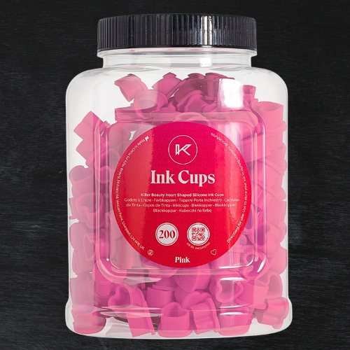 Tampas de silicone para tatuagem de coração