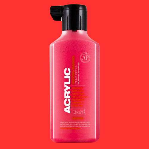 Tinta acrílica à base de água Montana Cans, vermelho fluorescente, 180ml