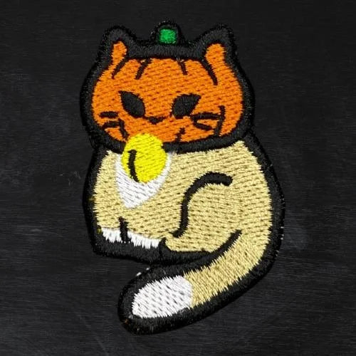 Hink Patch Cat Pumpkin