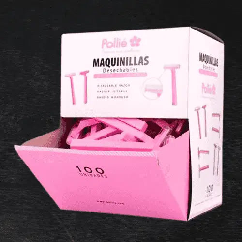 Aparelhos de barbear descartáveis ​​cor-de-rosa