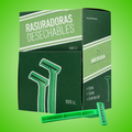 Aparelhos de barbear descartáveis, 100 unidades