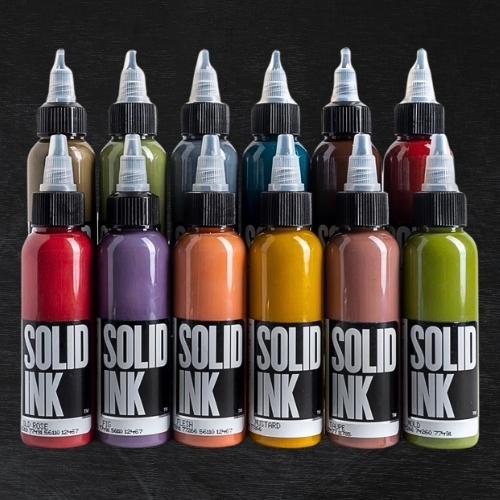 Solid Ink Set Opaque Earth 12x1oz