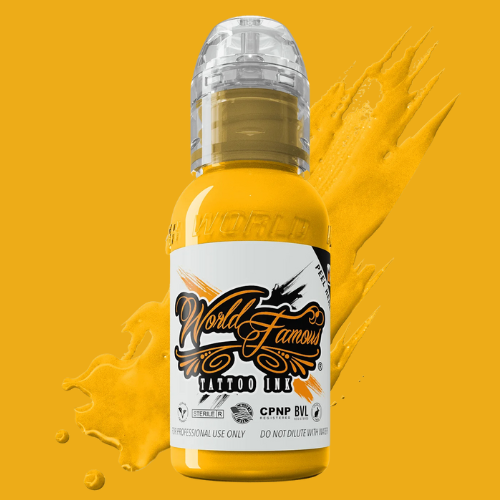 Tinta mundialmente famosa, amarelo vibrante, 28g